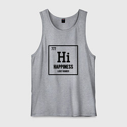 Майка мужская хлопок Элемент счастье, цвет: меланж