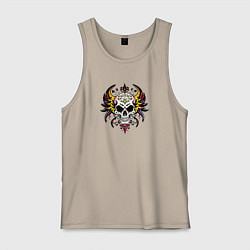 Мужская майка Decorative skull