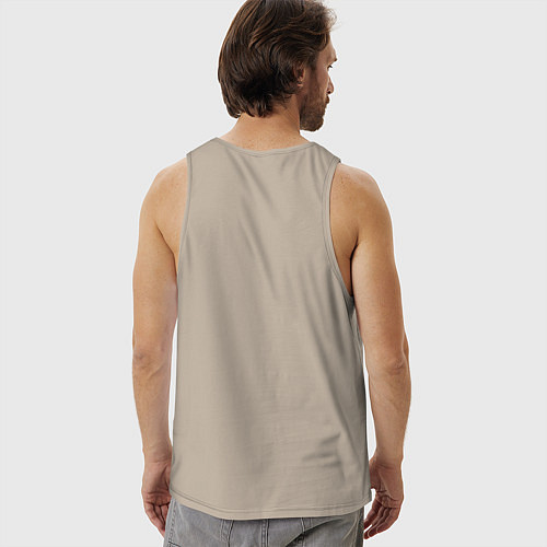 Мужская майка Суперпапа / Миндальный – фото 4