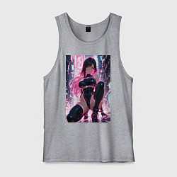 Мужская майка Тифа Локхарт из Final Fantasy VII в стиле киберпан