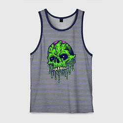 Мужская майка Green skull