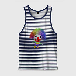 Мужская майка Cartoon clown colorful hair