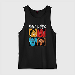 Майка мужская хлопок Bad boys, цвет: черный