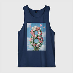 Мужская майка Тюльпаны к 8 марта