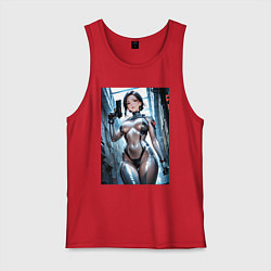 Мужская майка Девушка-наемница