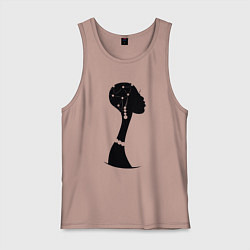 Майка мужская хлопок Woman Africa, цвет: пыльно-розовый