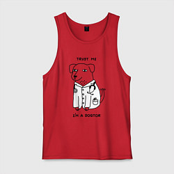 Мужская майка Поверь мне, я доктор
