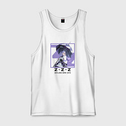 Майка мужская хлопок Вивиан - Zenless Zone Zero, цвет: белый