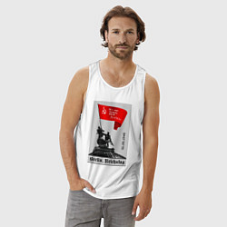 Майка мужская хлопок Знамя победы над рейхстагом, цвет: белый — фото 2