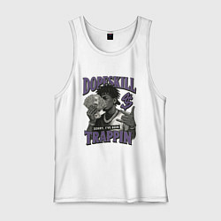 Майка мужская хлопок Рэперские деньги, цвет: белый