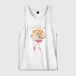 Мужская майка Brainrot animals meme - балерино капучино