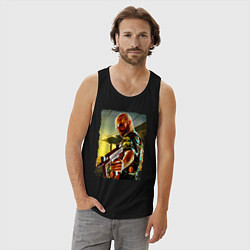 Майка мужская хлопок Max Payne, цвет: черный — фото 2