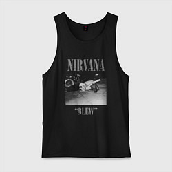 Майка мужская хлопок Nirvana blew, цвет: черный