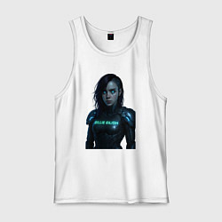 Мужская майка Билли Айлиш в космическом костюме