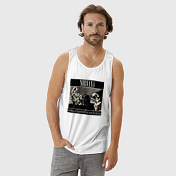 Майка мужская хлопок Можно пережить все, если подобрать правильную музы, цвет: белый — фото 2