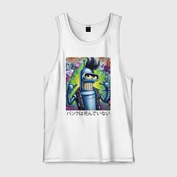 Мужская майка Панк жив - граффити с Бендером