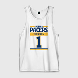 Майка мужская хлопок Obi Toppin, цвет: белый