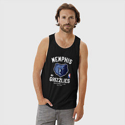 Майка мужская хлопок Memphis Grizzlies - NBA team, цвет: черный — фото 2