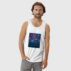 Майка мужская хлопок Nissan 180SX легенда JDM, цвет: белый — фото 2