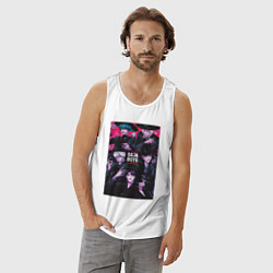 Майка мужская хлопок Saja Boys, цвет: белый — фото 2