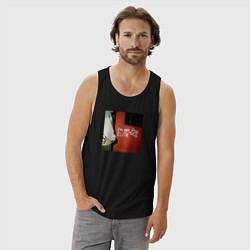 Майка мужская хлопок Граффити медвежонок, цвет: черный — фото 2