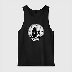 Майка мужская хлопок The Mandalorian, цвет: черный