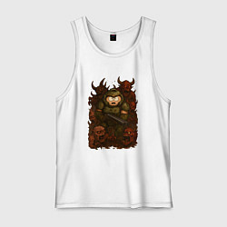 Майка мужская хлопок Эрик Картман во вселенной Doom, цвет: белый