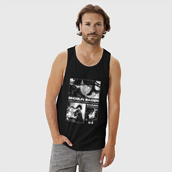 Майка мужская хлопок Сёгун райден - геншин, цвет: черный — фото 2