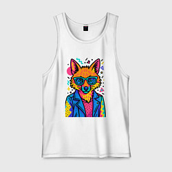 Мужская майка Лиса Pop Colors