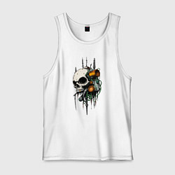 Мужская майка Биокибернетический череп