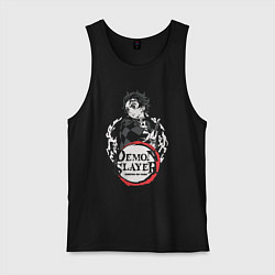 Майка мужская хлопок Тандзиро кун, цвет: черный