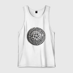 Майка мужская хлопок Путешествие в Венгрию, цвет: белый