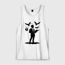 Мужская майка Учитель с символами