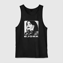 Майка мужская хлопок Bjork, цвет: черный