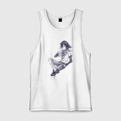 Майка мужская хлопок Данганронпа V3 - Кокичи Ома, цвет: белый