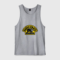 Майка мужская хлопок HC Boston Bruins Label, цвет: меланж