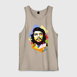 Майка мужская хлопок Che Guevara Art, цвет: миндальный