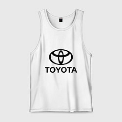 Майка мужская хлопок Toyota Logo, цвет: белый