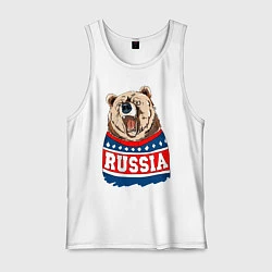 Мужская майка Made in Russia: медведь