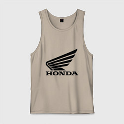 Майка мужская хлопок Honda Motor, цвет: миндальный