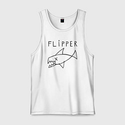 Майка мужская хлопок Flipper, цвет: белый