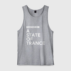 Майка мужская хлопок Together in A State of Trance, цвет: меланж