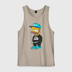 Майка мужская хлопок Bart Just Us, цвет: миндальный