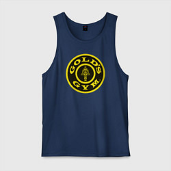 Майка мужская хлопок Gold's Gym, цвет: тёмно-синий