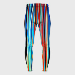 Тайтсы мужские Colored stripes, цвет: 3D-принт