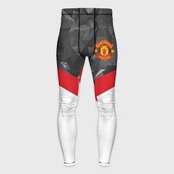 Тайтсы мужские Man United FC: Grey Polygons, цвет: 3D-принт