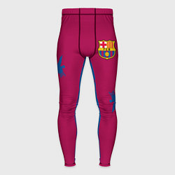 Тайтсы мужские FC Barcelona: Purple Original, цвет: 3D-принт