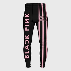 Тайтсы мужские Black Pink, цвет: 3D-принт