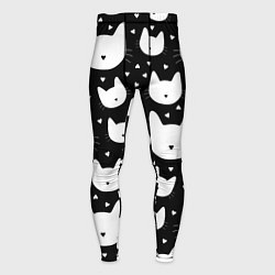 Тайтсы мужские Love Cats Pattern, цвет: 3D-принт