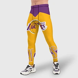 Тайтсы мужские Los Angeles Lakers, цвет: 3D-принт — фото 2